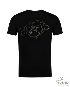 Korda One Liner Tee Black - Korda Horgász Póló