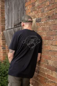 Korda One Liner Tee Black - Korda Horgász Póló