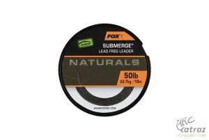 Fox Lead Free Leader Naturals Submerge Leader 10 méter 50 lb - Fox Ólommentes Előtétzsinór