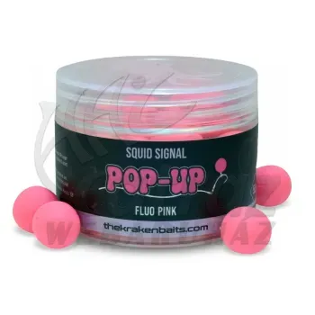 The Kraken Baits Squid Signal Fluo Pink Pop-Ups 15mm