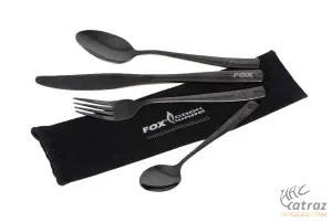 Fox Cookware Black Stainless Cutlery Set - Fox Fekete Rozsdamentes Evőeszközkészlet