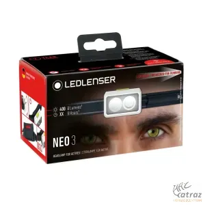 LED Lenser NEO3 400lm 80m 3xAAA Fehér-Lime Fejlámpa - LED Lenser Horgász Lámpa