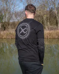 Matrix Large Fade Logo T-Shirt Black/Grey – M – Matrix Póló