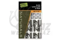 Fox Edges Naturals Slik Lead Clip+Pegs - Fox ólomklipsz