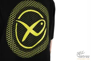 Matrix Large Logo T-Shirt Black/Lime - Matrix Horgász Póló