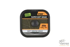 Fox Naturals Super Soft Sinking Braid Hooklength 20 méter 35 lb - Fox Süllyedő Lágy Előkezsinór