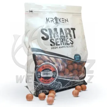 The Kraken Baits Smart Series Hot Sausage Active Boilie 20mm 2,5kg