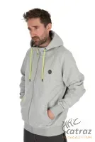 Matrix Full Zip Hoody Marl Grey/Lime Méret: L - Matrix Szürke/Lime Horgász Pulóver