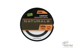 Fox Submerge Naturals Braid Sinking Braided Mainline 300 méter 0,30 mm - Fox Fonott Süllyedő Főzsinór