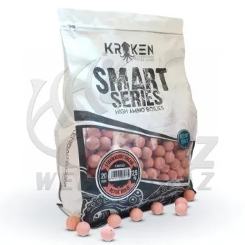 The Kraken Baits Smart Series Strawberry Cream Active Boilie 20mm 2,5kg