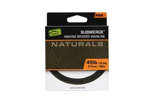 Fox Submerge Naturals Braid Sinking Braided Mainline 300 méter 0,25 mm - Fox Fonott Süllyedő Főzsinór