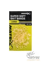 Matrix Super Soft Bait Bands Large 100 db - Nagy Csalirögzítő Szilikon Karika