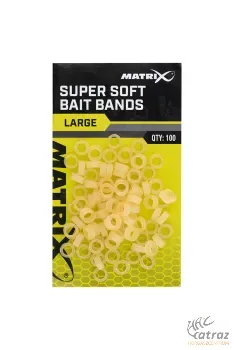 Matrix Super Soft Bait Bands Large 100 db - Nagy Csalirögzítő Szilikon Karika