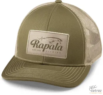 Rapala Olíva Hálós Baseball Sapka - Rapala Mid Pro Patch Moss Snapback