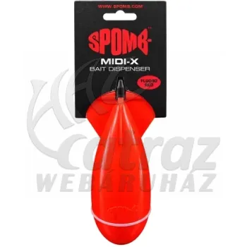 Spomb Midi X Exclusive Fluro Red - Limitált kiadású etetőrakéta