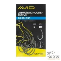 Avid Carp Armorok Curve Barbless Méret: 4 - Avid Szakállnélküli Pontyozó Horog