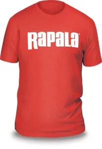 Rapala Next Level Tee Red/White Logo Méret: M - Rapala Piros/Fehér Horgász Póló