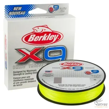 Berkley X9 Braid Fluo Green 0,06mm 150m - Berkley Fonott Pergető Zsinór