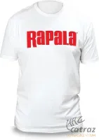 Rapala Next Level Tee White/Red Logo Méret: S - Rapala Fehér/Piros Horgász Póló