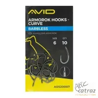 Avid Carp Armorok Curve Barbless Méret: 6 - Avid Szakállnélküli Pontyozó Horog