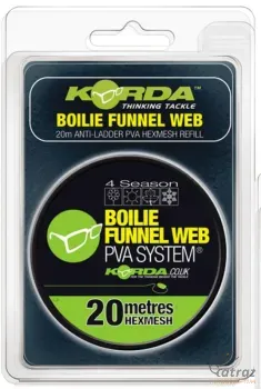 Korda PVA Háló Utántöltő Közepes - Korda Boilie Funnel Web Hexmesh 20 méter