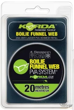 Korda PVA Háló Utántöltő Közepes - Korda Boilie Funnel Web Hexmesh 20 méter