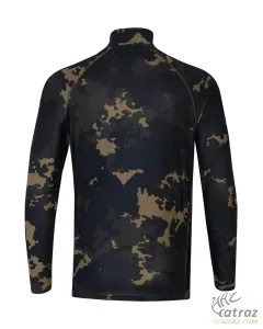 Korda Kool UPF Zip Jersey Dark Kamo Méret: L - Korda UV Álló Felső