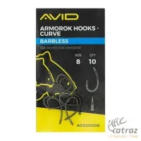 Avid Carp Armorok Curve Barbless Méret: 8 - Avid Szakállnélküli Pontyozó Horog