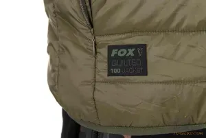 Fox Olive Quilted 100 Jacket Méret: M - Fox Átmeneti Horgász Kabát