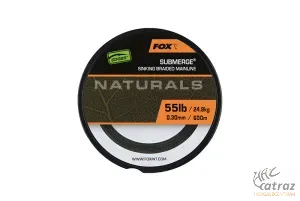 Fox Submerge Naturals Braid Sinking Braided Mainline 600 méter 0,30 mm - Fox Fonott Süllyedő Főzsinór