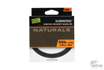 Fox Submerge Naturals Braid Sinking Braided Mainline 600 méter 0,30 mm - Fox Fonott Süllyedő Főzsinór