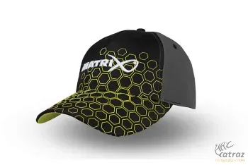 Matrix Hex Print Baseball Cap Black - Matrix Fekete Baseball Sapka