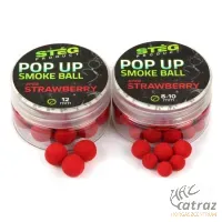 Stég Product Pop-Up Smoke Ball 12mm Strawberry - Stég Epres Pop-Up Csali