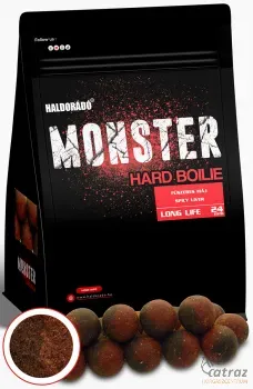 Haldorádó Monster Hard Boilie 24+ mm Fűszeres Máj - Haldorádó Kemény Bojli