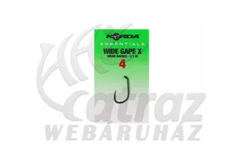 Korda Essentials Wide Gape X Barbed - 4 - Pontyozó horog