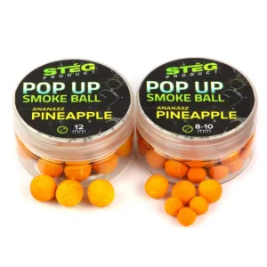 Stég Product Pop-Up Smoke Ball 12mm Pineapple - Stég Ananászos Pop-Up Csali