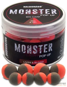 Haldorádó Monster Pop Up Big Carp 13-17mm Máj & Vér - Haldorádó Monster Pop-Up Csali