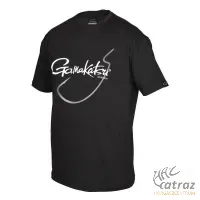 Gamakatsu Worm 330 T-Shirt Black - Gamakatsu Horgász Póló