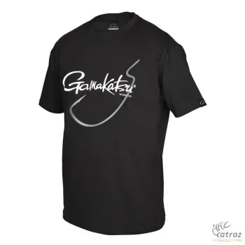 Gamakatsu Worm 330 T-Shirt Black - Gamakatsu Horgász Póló