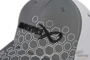 Matrix Hex Print Baseball Cap Grey - Matrix Szürke Baseball Sapka