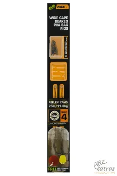 Előkötött Horog Fox Wide Gape PVA Rig X2 25lb S:4