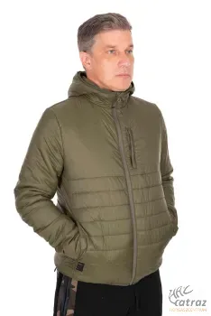 Fox Olive Quilted 100 Jacket Méret: XL - Fox Átmeneti Horgász Kabát