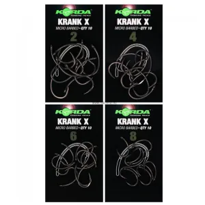 Korda Krank X Méret: 4 - Korda Krank-X Erősített Pontyozó Horog