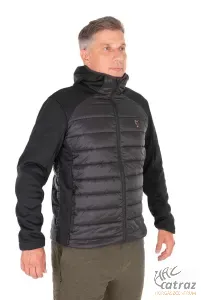 Fox Collection Hybrid Jacket Black/Orange L - Fekete/Narancs Horgász Kabát