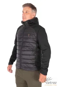 Fox Collection Hybrid Jacket Black/Orange L - Fekete/Narancs Horgász Kabát