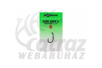 Korda Essentials Wide Gape X Barbed - 6 - Pontyozó horog