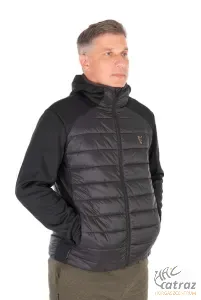 Fox Collection Hybrid Jacket Black/Orange L - Fekete/Narancs Horgász Kabát