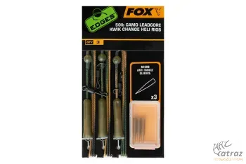 Fox Bojlis Helikopteres Végszerelék 50lb - Fox Camo Leadcore Kwik Change Heli Rigs