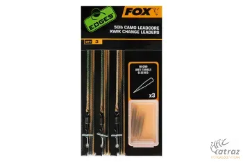 Fox Gyorskapcsos Végszerelék 50lb - Fox Camo Leadcore Kwik Change Leaders