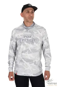 Fox Rage Kapucnis UV Álló Felső Méret: M - Fox Rage Hooded Light Camo Top